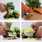 Cutit de bucatarie multifunctional Smart Cutter 2 in 1